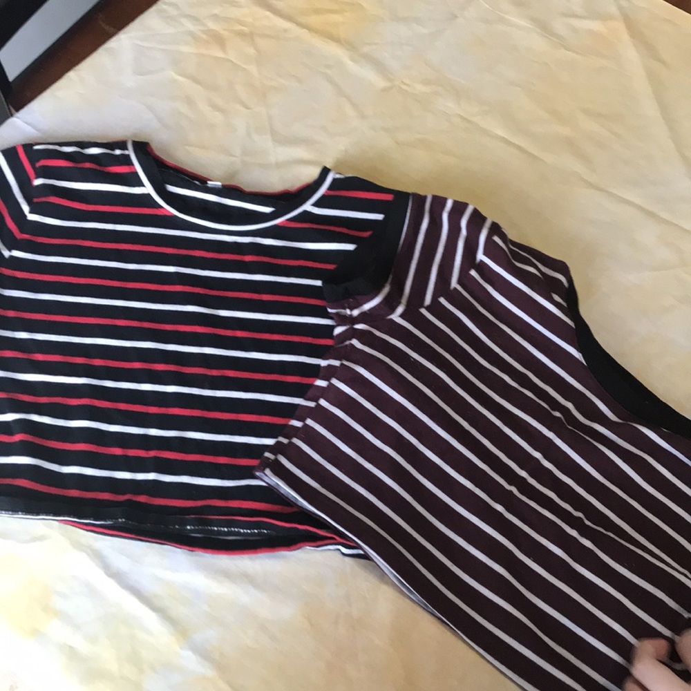 Striped crop top
